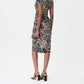 Joseph Ribkoff - Palm Print Wrap Dress