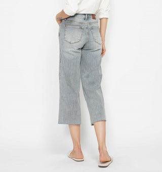 Judy Blue - Tummy Control Crop Wide Leg Jeans