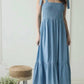 Blu Pepper - Smocked Tie Strap Maxi Dress