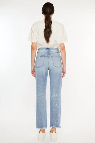 Kancan - Oceane Paint Splatter Straight Jeans