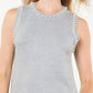 Thml - Ashton Pearl Trim Knit Tank