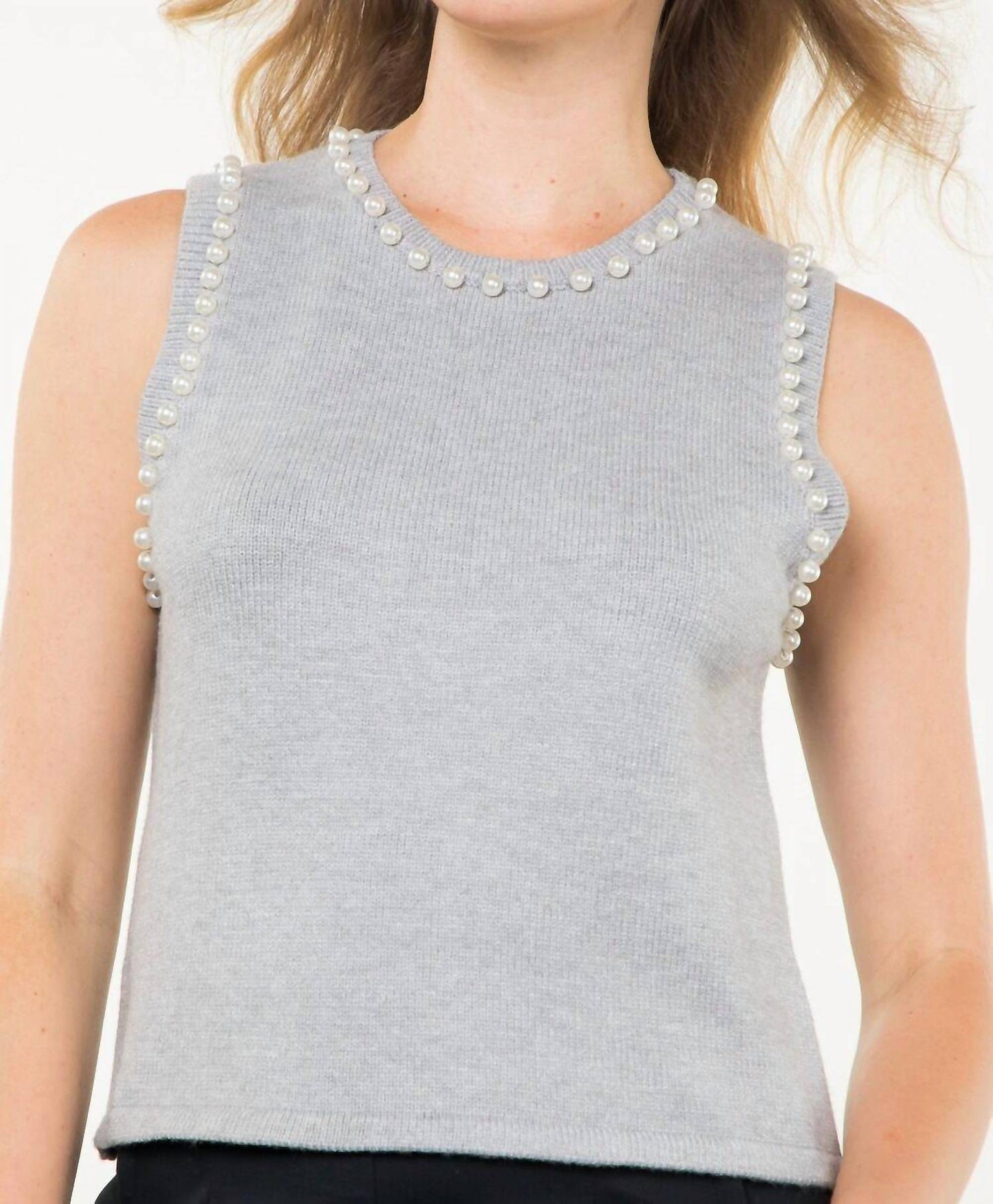 Thml - Ashton Pearl Trim Knit Tank