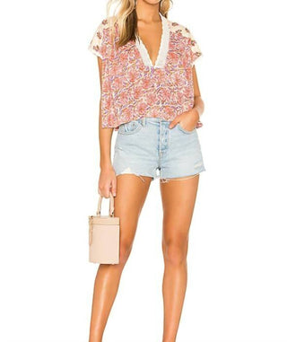 Free People - Leilani Floral Print Peasant Boho Blouse