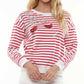 A Thousand Words - Wine Glass Striped Top
