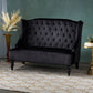 Nurturing - Upholstered Loveseat With Wing Back And Diamond Tufting