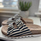 Corkys Footwear - Women's Dash Navy Stripe Sandal