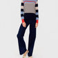 Autumn Cashmere - Striped Shirttail Crew Neck Sweater