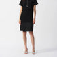 Joseph Ribkoff - Cutout Yoke Detail Shift Midi Dress