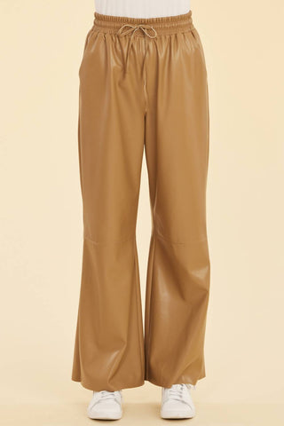 Dolce Cabo - Faux Leather Drawstring Pant