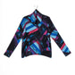 Clara Sun Woo - Ribbon Print Turtleneck Sweater w/Tipped Hem