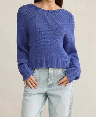 Z Supply - Vida Long Sleeve V-neck Sweater Riviera