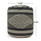 Diamond Handcrafted Cylindrical Pouf