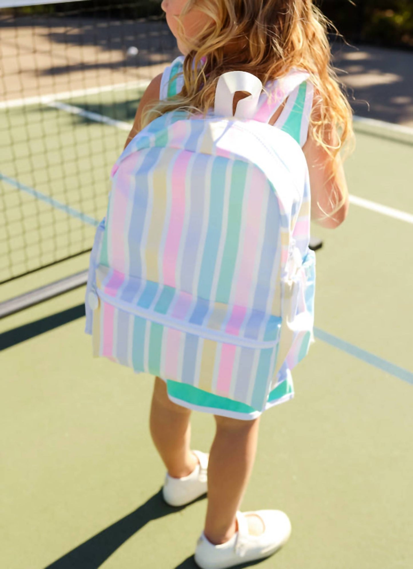 Maxwell Monograms - Kid's Candy Land Striped Backpack