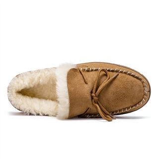 Spring Step Shoes - Women's Shearling And Suede Moccasin Slippers