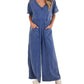 Umgee - Easy Living V-Neck Jumpsuit