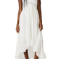 Steve Madden - Miah Lace Trim Sleeveless High-low Maxi Dress
