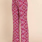 Active Basic - Stretch Print Straight Long Pants