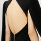 Jovani - Open Back Bodycon Mini Dress