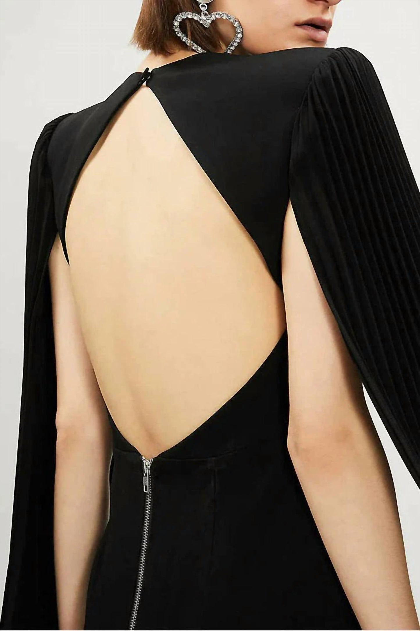 Jovani - Open Back Bodycon Mini Dress