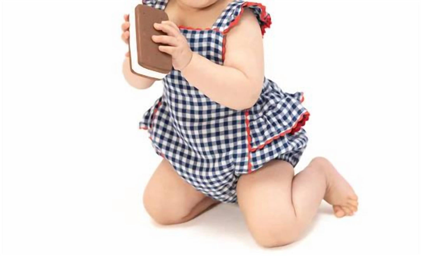 Angel Dear - Girl's Baby Ric-rac Ruffle Sunsuit