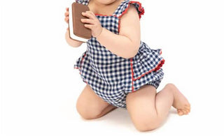 Angel Dear - Girl's Baby Ric-rac Ruffle Sunsuit