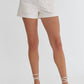 Entro - High Waisted Denim Shorts