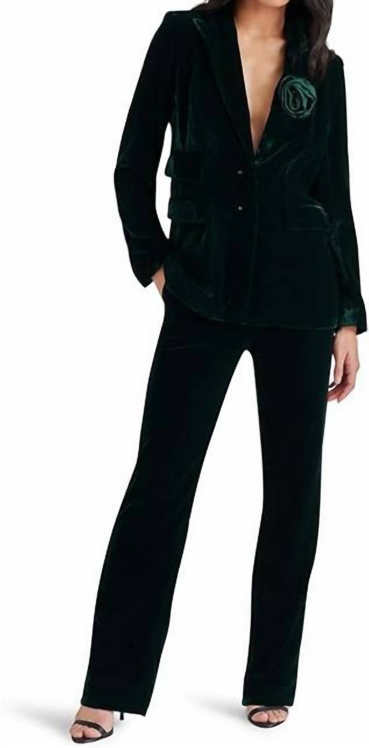 Steve Madden - Mercer Velvet Straight Leg Pants