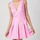 Baby Pink - Leyla Sleeveless Skater Dress