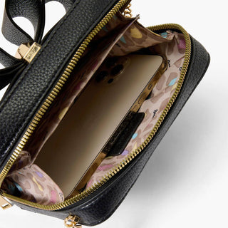 Like Dreams - Women's Mini Boxy Bow Vegan Crossbody Bag