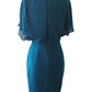 Joseph Ribkoff - Split Sleeve Side Ruffle Chiff Dress