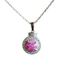 Allyanna Gifts - Women's Sterling Silver Circle Opal Necklace