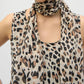 Joseph Ribkoff - Animal Print Reversible Chiffon Tunic Top