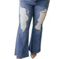 Judy Blue - High Rise Heavy Destroy Flare Jeans