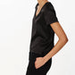 Atm - Stretch Charmeuse V-neck Tee