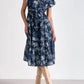 Elan - Bubble Sleeve Floral Dress