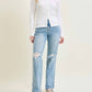 Judy Blue - High Rise Rigid Magic Straight Leg Jeans