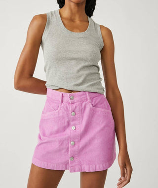 Free People - Ray Cord Mini Skirt