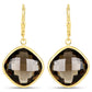 21.40 Carat Genuine Smoky Quartz .925 Sterling Silver Earrings