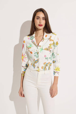 Oolala - Sun/ Butterfly Cotton Short Jacket