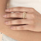 Ettika - Women's Oval Dome Baguette Band Ring