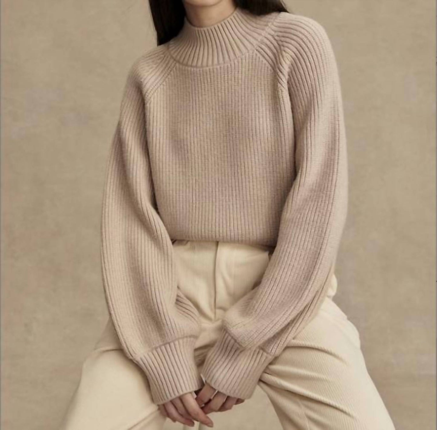 Varley - Martina High Neck Rib Sweater