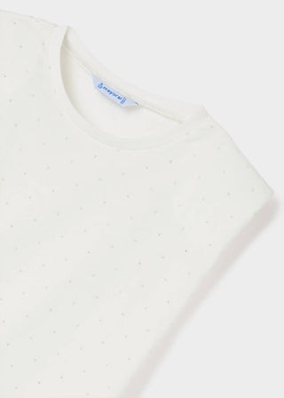 Mayoral - Padded Shoulder Mini Stud Tank Top