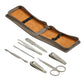 Creative Gifts International - Leatherette Manicure Set, 4.25" X 2.5"