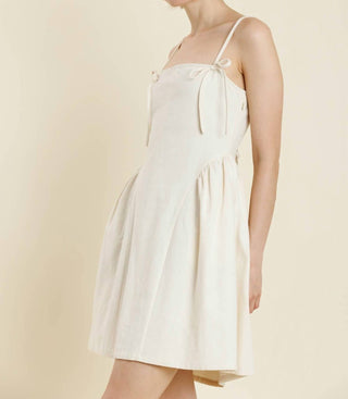 Aureum - Stevie Bow Trim Mini Dress