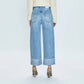Pistola - Ryder High Rise Cuffed Straight Jeans