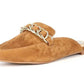 Steve Madden - Women's Faine Pointed Toe Slip On Chain Detail Flat Mules