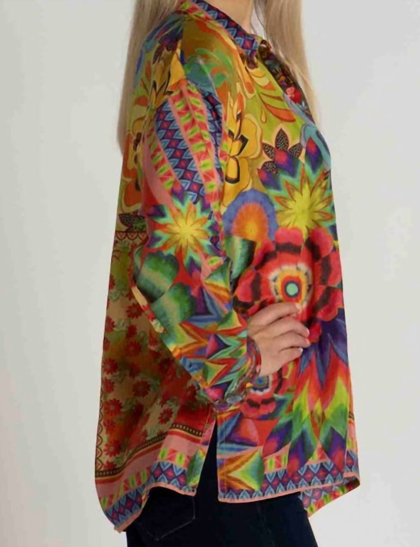 Johnny Was - SLIM AUDREY WITH TRIM BUTTON DOWN