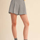 &Merci - Houndstooth Pleated Shorts