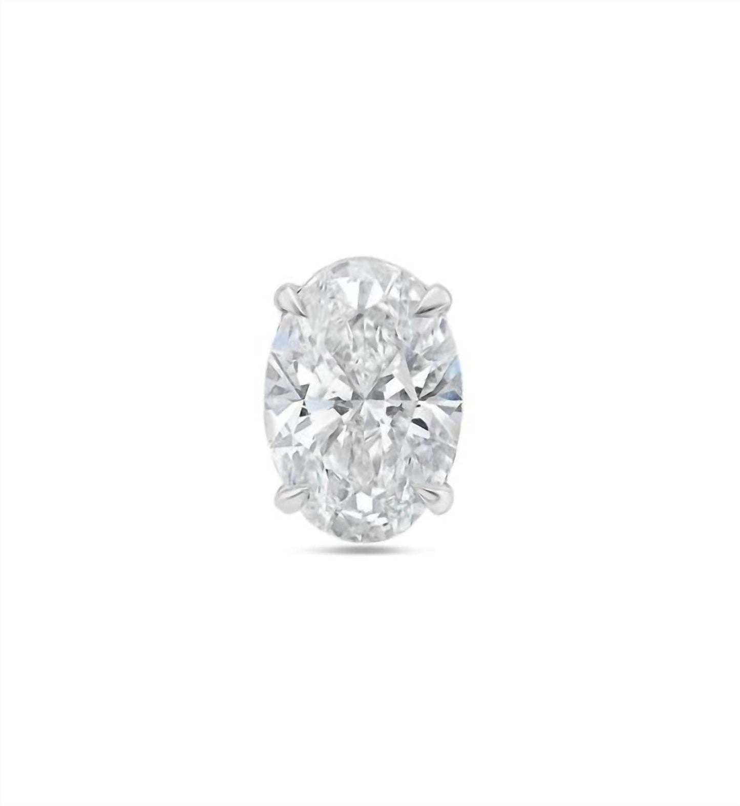 Diana M Jewels - Women's 1.50 Cts Oval Lab Diamond Stud Earrings