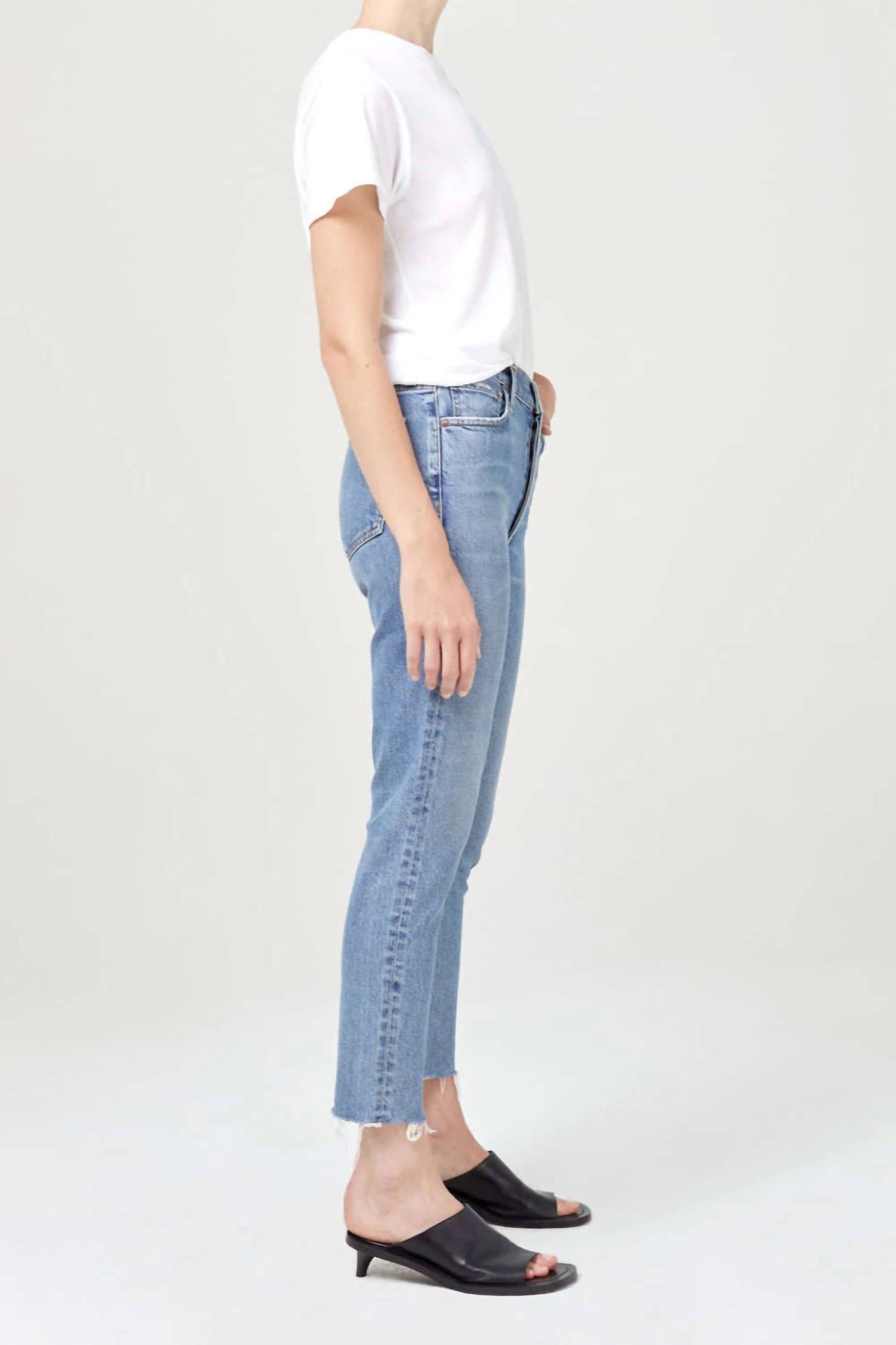 Agolde - Nico High Rise Slim Straight Jeans
